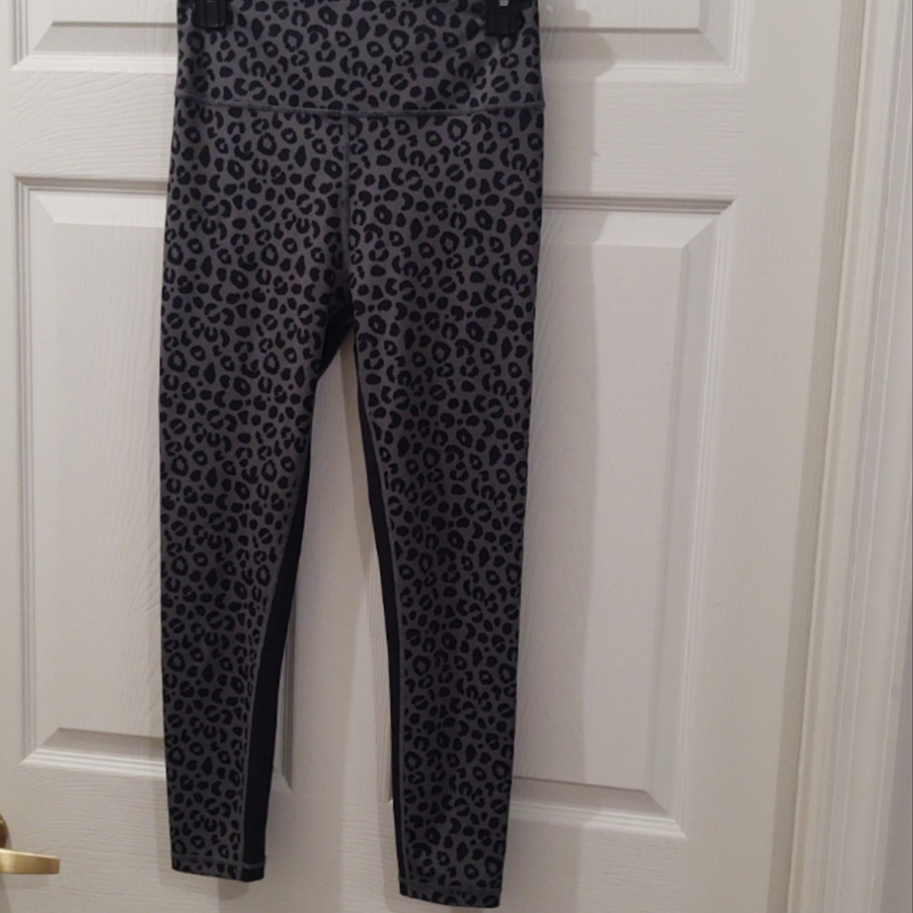 Allfenix Women Print Leggings| Gray/Black | Sz SM - Picture 1 of 4